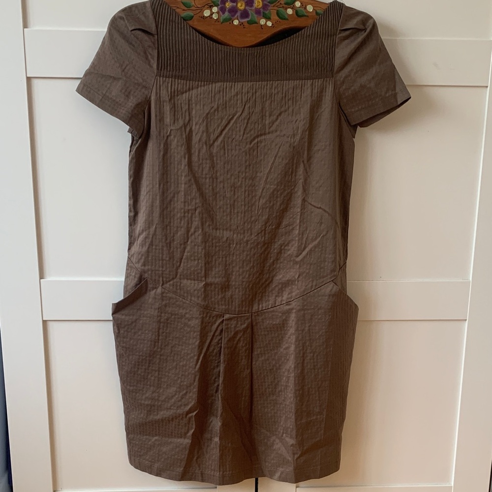 Elegant Brown Mini Dress
